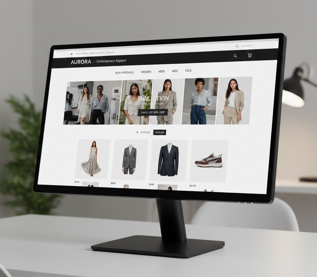 Illustration representing a website development workflow